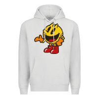 Dove Grey pacman Premium Hoodie - DesigneFamous