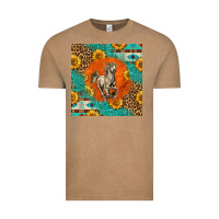 Vintage Coffee western percheron horse Vintage Tee - LillyAllenDesigns