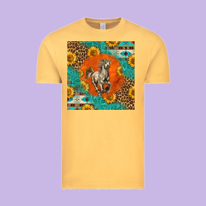 Western Percheron Horse Vintage Tee Designed By Lillyallendesigns