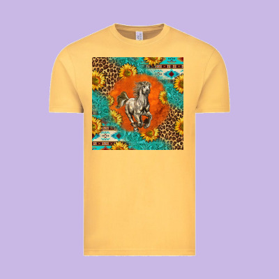Western Percheron Horse Vintage Tee Designed By Lillyallendesigns