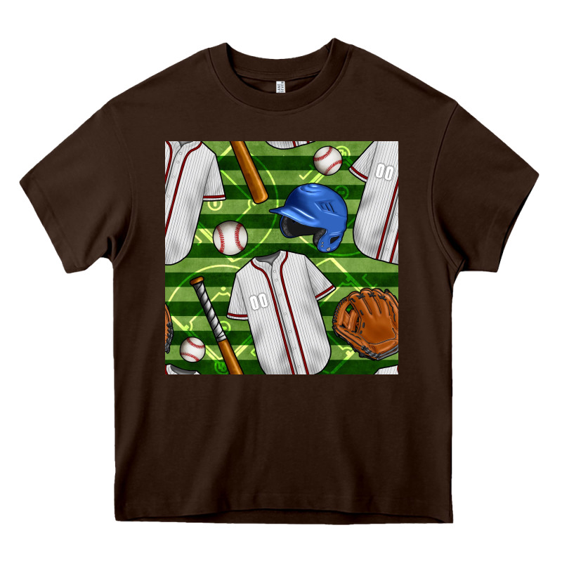 Baseball Uniform And Field Seamless Pattern Heavy Core Tee by BundleAndBundleShop | Teevron