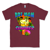 Burgundy Hot mom summer Mother's Day Classic Tee - FaDigitalArtStudio