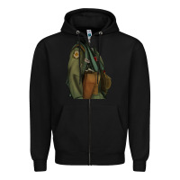 Black english pointer airforce Zipper Hoodie - RanaPortraitStore