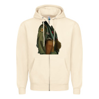 Sandshell english pointer airforce Zipper Hoodie - RanaPortraitStore