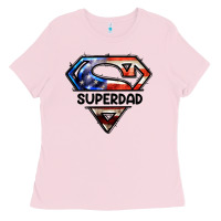 Bubblegum Pink American Superdad Ladies Tee - LillyAllenDesigns