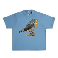 Pebble Blue yellow breast Urban Heavy Tee - LillyAllenDesigns