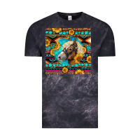 Cloud Black Haflinger Horse Aztec Vintage Tee - LillyAllenDesigns
