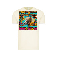 Vintage Arctic Haflinger Horse Aztec Vintage Tee - LillyAllenDesigns