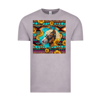 Vintage Zinc Haflinger Horse Aztec Vintage Tee - LillyAllenDesigns