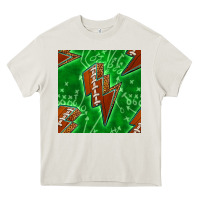 Cream american football thunder Heavy Core Tee - BundleAndBundleShop