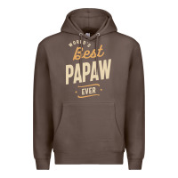 Coffee Mens Best Papaw Ever Funny Dad / Grandpa Premium Hoodie - DesigneFamous