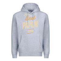 Heather Grey Mens Best Papaw Ever Funny Dad / Grandpa Premium Hoodie - DesigneFamous