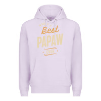 Lilac Mens Best Papaw Ever Funny Dad / Grandpa Premium Hoodie - DesigneFamous
