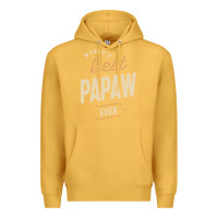 Mustard Mens Best Papaw Ever Funny Dad / Grandpa Premium Hoodie - DesigneFamous