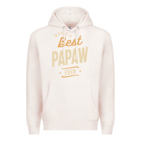 Pale Pink Mens Best Papaw Ever Funny Dad / Grandpa Premium Hoodie - DesigneFamous