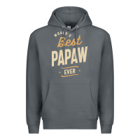 Rock Mens Best Papaw Ever Funny Dad / Grandpa Premium Hoodie - DesigneFamous