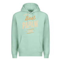 Seafoam Mens Best Papaw Ever Funny Dad / Grandpa Premium Hoodie - DesigneFamous