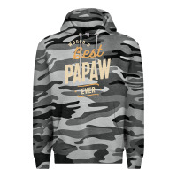 Slate Camo Mens Best Papaw Ever Funny Dad / Grandpa Premium Hoodie - DesigneFamous