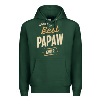 Sports Green Mens Best Papaw Ever Funny Dad / Grandpa Premium Hoodie - DesigneFamous