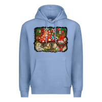 Colony Blue welcome ladybug gnome background Premium Hoodie - BarkalooDesign