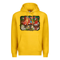 Lemon welcome ladybug gnome background Premium Hoodie - BarkalooDesign
