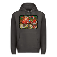 Smoke welcome ladybug gnome background Premium Hoodie - BarkalooDesign