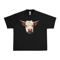 Black hereford cow head Urban Heavy Tee - RanaPortraitStore