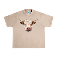 French Oak hereford cow head Urban Heavy Tee - RanaPortraitStore