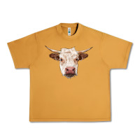 Peanut Butter hereford cow head Urban Heavy Tee - RanaPortraitStore