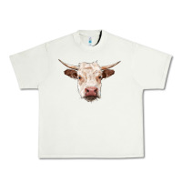 Pistachio hereford cow head Urban Heavy Tee - RanaPortraitStore