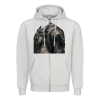 Dove Grey english pointer us army Zipper Hoodie - RanaPortraitStore