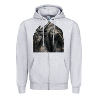 Heather Grey english pointer us army Zipper Hoodie - RanaPortraitStore