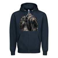 Navy english pointer us army Zipper Hoodie - RanaPortraitStore