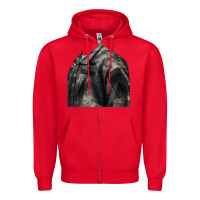 Red english pointer us army Zipper Hoodie - RanaPortraitStore
