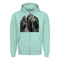 Seafoam english pointer us army Zipper Hoodie - RanaPortraitStore