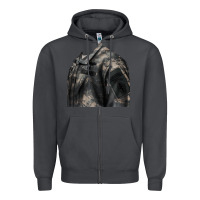 Smoke english pointer us army Zipper Hoodie - RanaPortraitStore