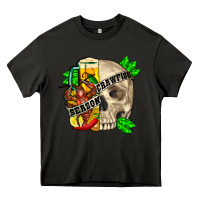 Asphalt skull crawfish season Heavy Core Tee - FaDigitalArtStudio