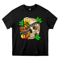Black skull crawfish season Heavy Core Tee - FaDigitalArtStudio