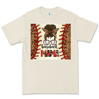 Bone Baseball Mom Messy Bun Premium Tee - CowhideDigitalArt