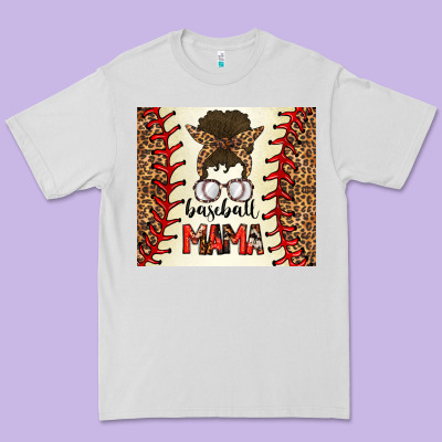 Baseball Mom Messy Bun Premium Tee Designed By Cowhidedigitalart