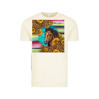 Vintage Arctic quarter horse aztec pattern Vintage Tee - LillyAllenDesigns