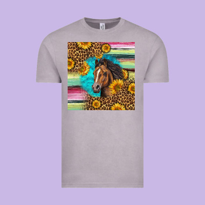 Quarter Horse Aztec Pattern Vintage Tee Designed By Lillyallendesigns