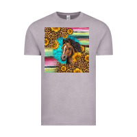 Vintage Zinc quarter horse aztec pattern Vintage Tee - LillyAllenDesigns