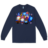 Navy american flag gnomes truck sunflowers star leopard Long Sleeve Tee - Artiststas