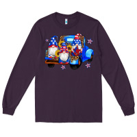 Plum american flag gnomes truck sunflowers star leopard Long Sleeve Tee - Artiststas