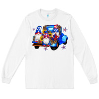 White american flag gnomes truck sunflowers star leopard Long Sleeve Tee - Artiststas
