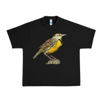 Black Western Meadowlark Urban Heavy Tee - LillyAllenDesigns