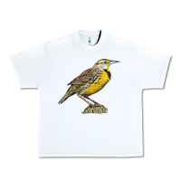 White Western Meadowlark Urban Heavy Tee - LillyAllenDesigns