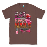 Chestnut eat sleep nails repeat bbs Classic Tee - BundleAndBundleShop
