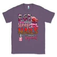 Lavender eat sleep nails repeat bbs Classic Tee - BundleAndBundleShop